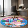 Die erstaunliche Welt von Gumball Bedruckter runder Teppich Teppich Stuhlteppich Bereichsteppich Eingang Fußmatten, für Bürostuhl Wohnzimmer Schlafzimmer Küchenraum.