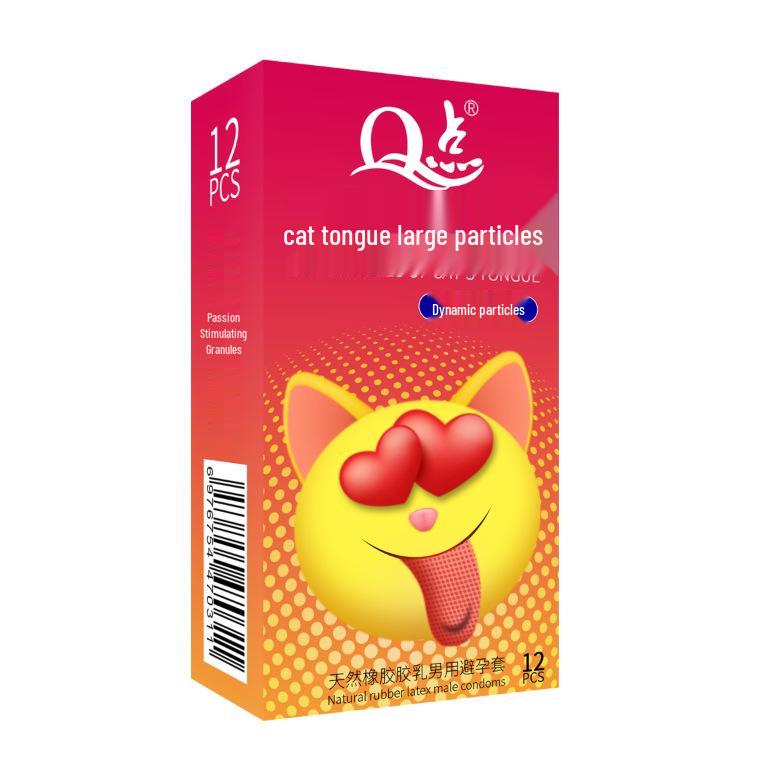 Q-point Ultra-dünne Hyaluronsäure 001 Langanhaltende Körnchen-Kondome - Original, Sicher, Bare Entry
