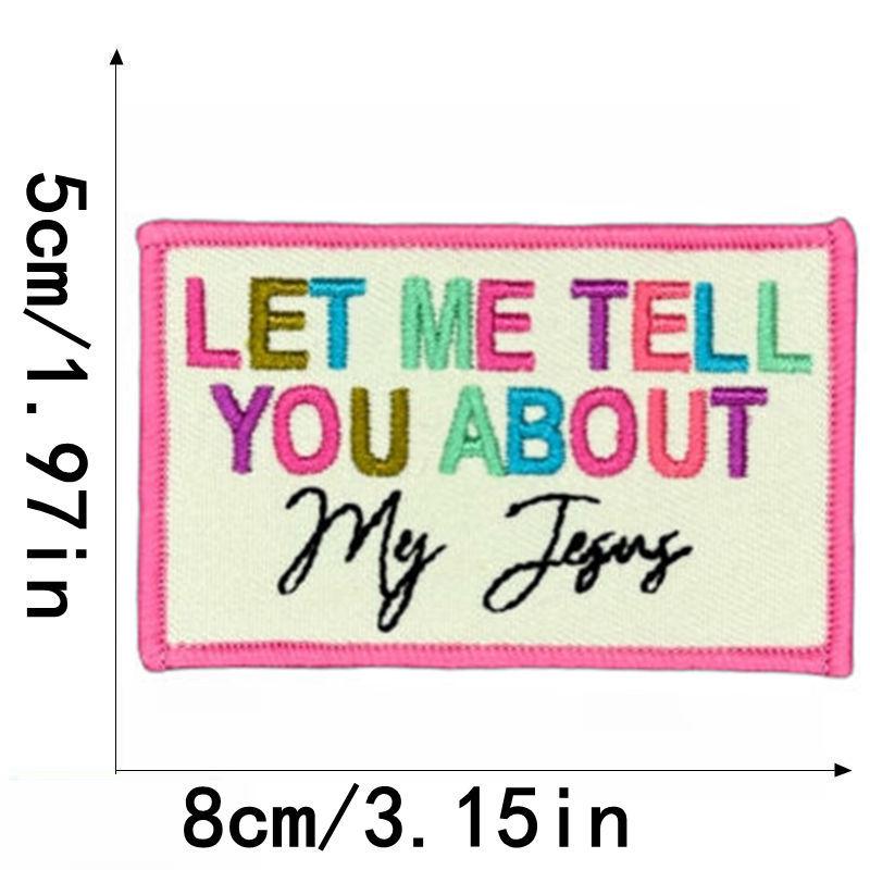 Liteon English Letter Embroidery Cloth Label for Hats, Bags, and Clothing Decoration