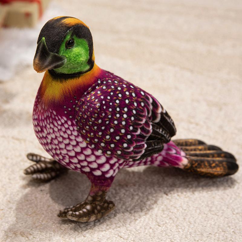 Cross-Border Simulation Pearl Chicken Plush Toy: Cute Wild Chicken Ornament for Children's Activities and Gifts