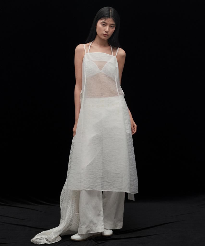 Biscuit Shop Diaphanus Slip Dress (White)