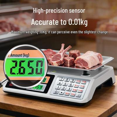 Dongmei Digital Bänkvåg för Kommersiellt Bruk - 30 kg Kapacitet