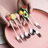 Kitchen Tool Ice Cream Dinnerware Sugar Dessert Coffee Spoon Fruit Fork Teaspoon Stirring Spoon