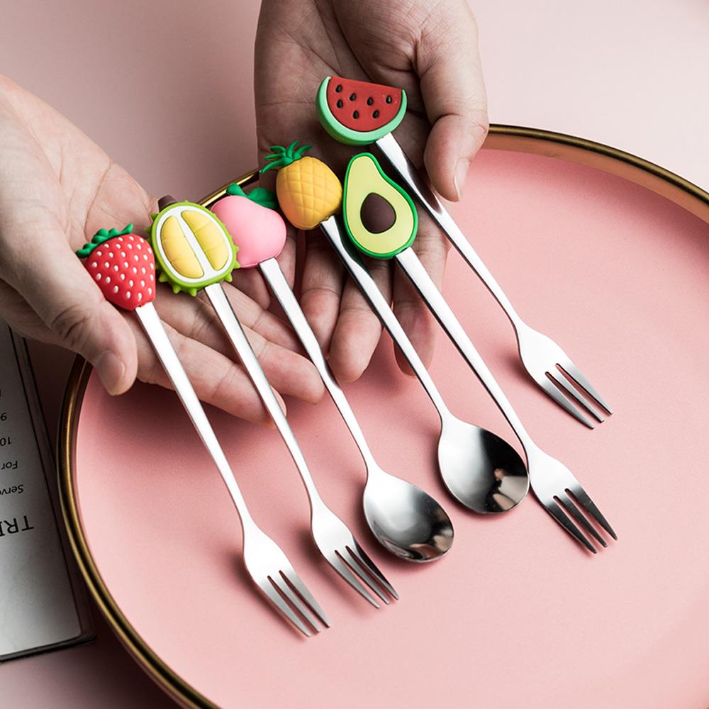 Kitchen Tool Ice Cream Dinnerware Sugar Dessert Coffee Spoon Fruit Fork Teaspoon Stirring Spoon
