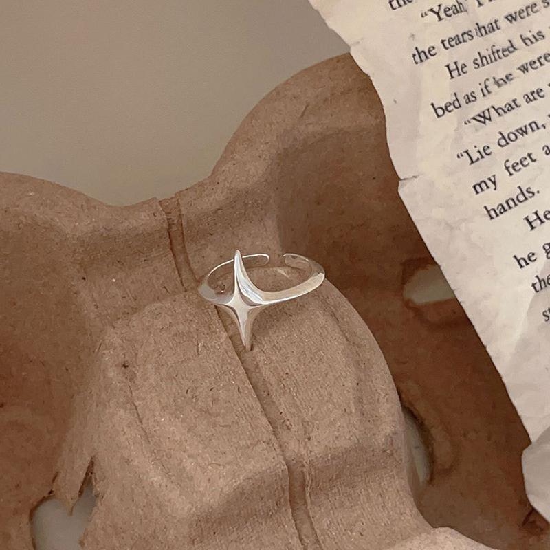 Star Open Ring For Women Simple Temperament Korean Versatile Jewelry Gifts Wholesale Daily