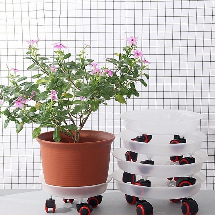 High Capacity Plant Cart Garden Container Tray With Smooth Rolling Wheels Support Large Heavy Decorative Pots