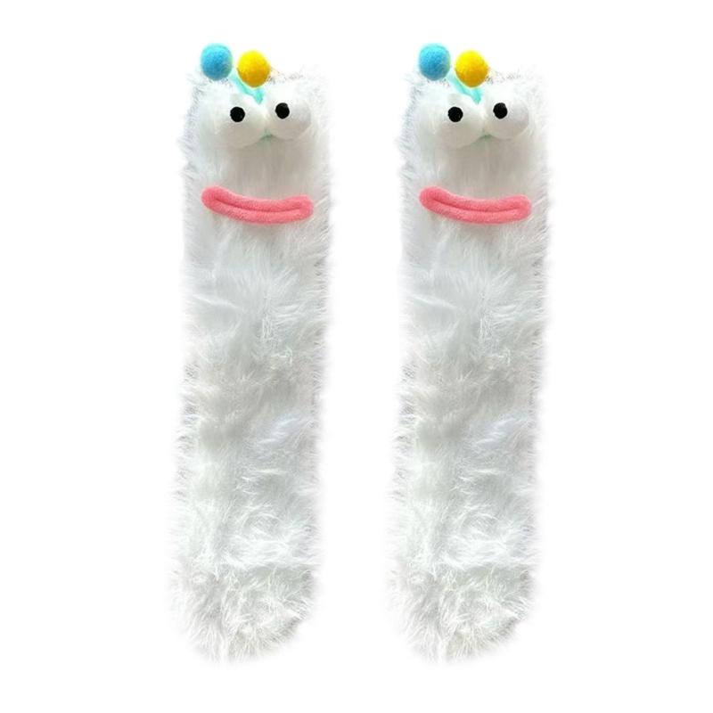 Women Thicker Warm Fuzzy Socks Plush Warm Winter Socks for Sleep Home,Soft Cosy Socks Funny Ankle Crew Socks Streetwear