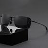 Men's Polarized Ultra Lightweight TR90 Square Frameless Sunglasses For Men Women Outdoor Driving Fishing Uv400 Sun Shade Glasses