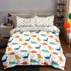 Colorful Dinosaur Illustrations. Bedding Duvet Cover Sets Duvet Covers Pillowcases Gifts (1 * Duvet Cover 2 * Pillowcases, Without Duvet Insert)