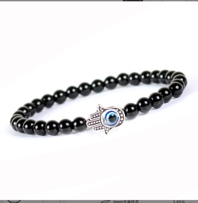Bracelet œil du mal bleu turc élégant pour hommes et femmes