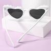 Heart-shaped Design Imitation Pearl Sunglasses UV400 Protection Beach Party Sun Glasses  90s Style