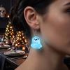 Ghost Earrings Glow-in-the-Dark Ghost Pendant Earrings for Women Decor, Fun Cute Earrings, Ghost Necklace for Women Halloween Jewelry