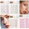 Gesichtsstein-Aufkleber 5D Bunter Strass-Tattoo-Lidschatten-Aufkleber für Festival Nägel Körper Make-up Bling Schmuck DIY Dekor