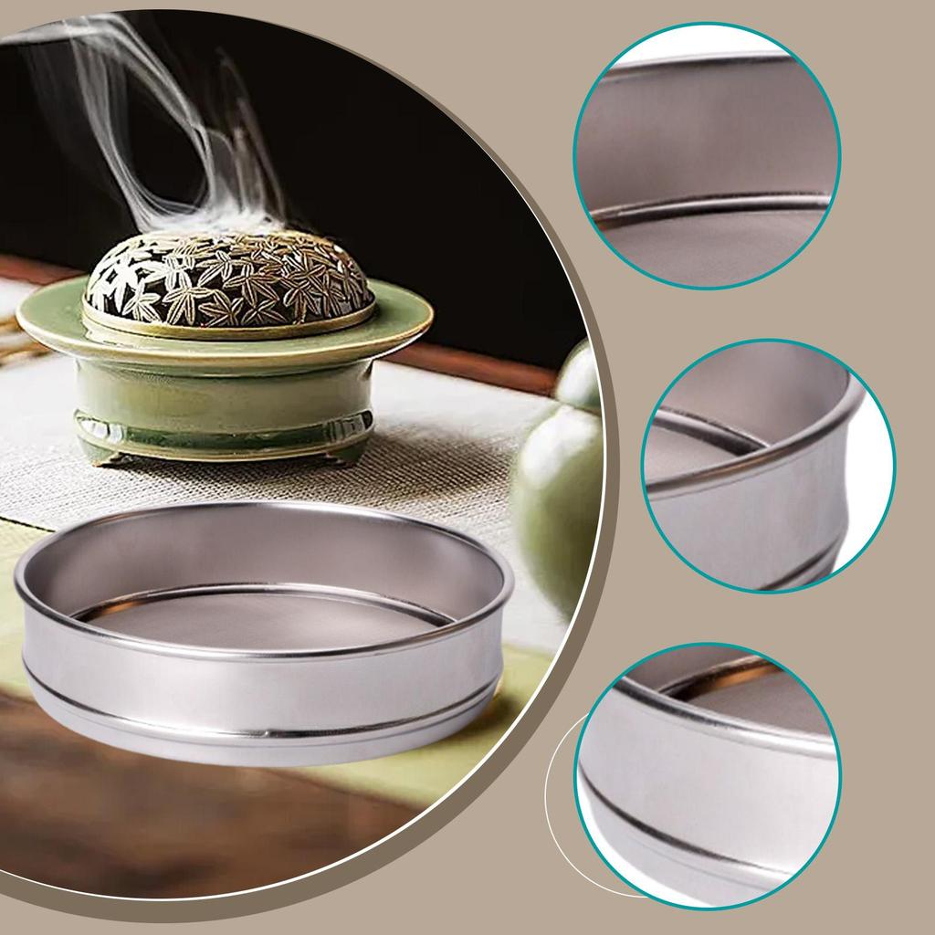 Stainless Steel Flour Sieve for Baking Bread, Fine Mesh Strainer, Round Flour Sifter, Kitchen Tool Lab Sieve