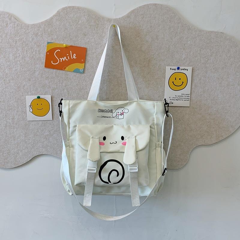 

Студенческая сумка для канцелярских принадлежностей большой вместимости, портативная сумка для хранения, новая сумка, сумка через плечо, сумка-мессенджер. белый