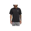 Adidas Comfortable Breathable Soft Skin-Friendly Short Sleeve T-Shirt Men Tops Black Miracle-Bauxite-Brown JI7571