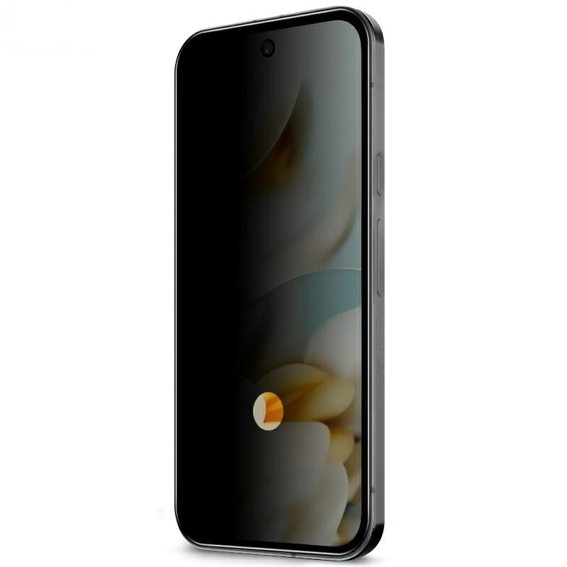 IMAK For Google Pixel 9a Privacy Tempered Glass Screen Protector Fingerprint Unlock Compatible Anti Spy Film