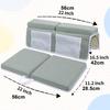 Comfortable Baby Bath Kneeler Pad Not Slip Surfaces & Strong Polyester Portable Waterproof Kneeling Mats for Parents