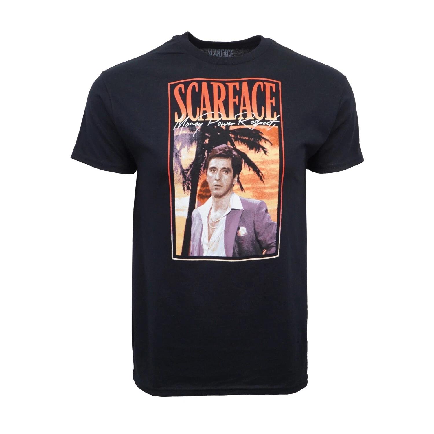 Men s Casual Graphic SCARFACE MENS MONEY POWER RESPECT GRAPHIC T SH... S
