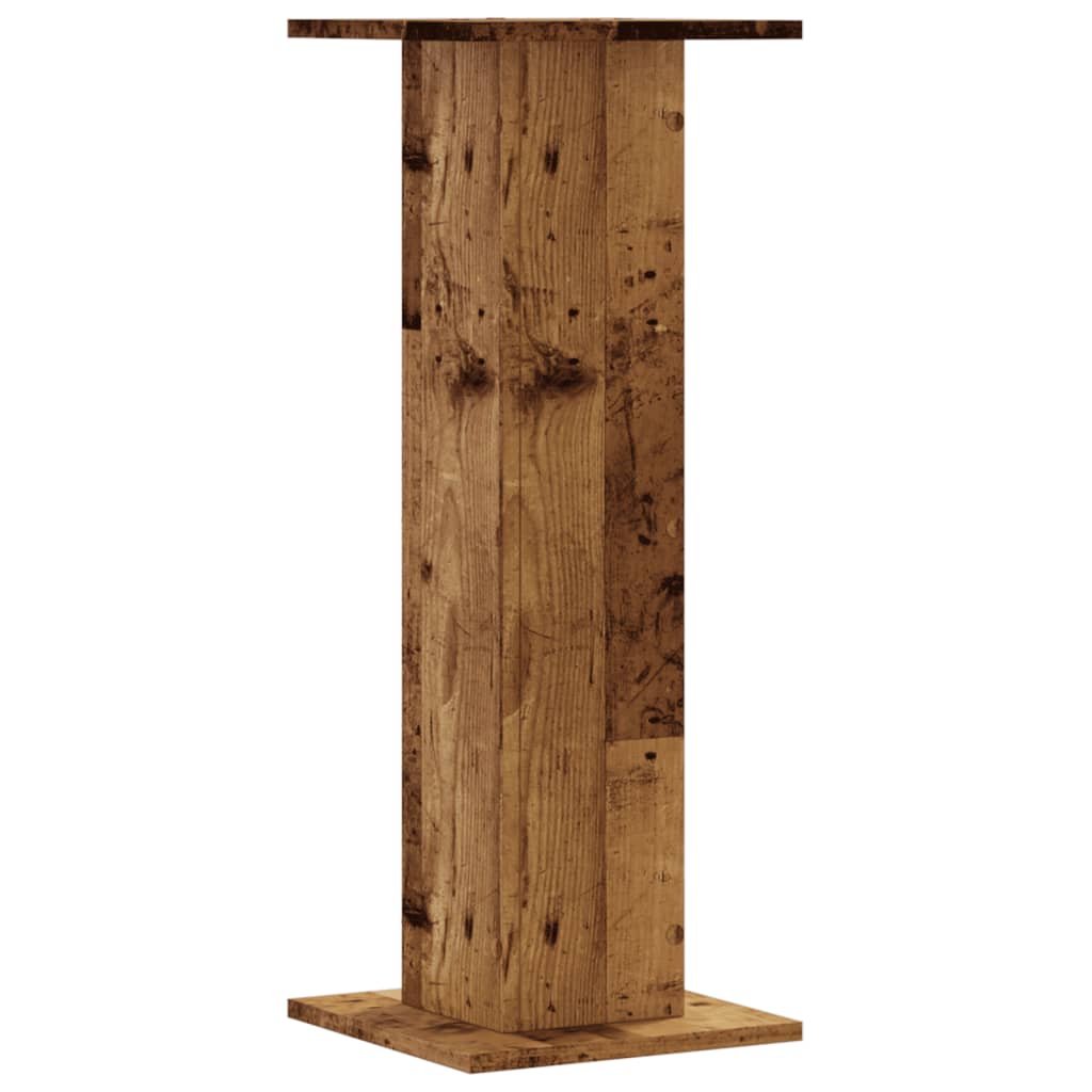 Speaker Stands 2 Pcs. Vintage Wood Look 30x30x80 Cm