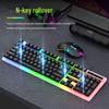 Silent Luminous Keyboard & Mouse Set with Multi-Key Anti-Ghosting, USB Connection for Desktop & Laptop