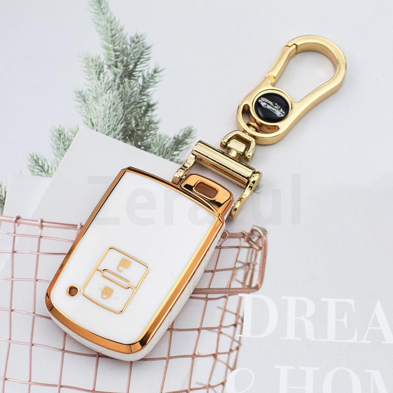 Tpu Car Key Case Cover For Toyota Camry Land Cruiser Highlander Prado Prius Chr Aygo Corolla Yaris Rav4 Auris Avalon Accessories