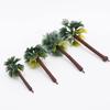 5Pcs Mini Tropical Palm Tree Simulation Plastic Coconut Tree Bonsai Miniature Landscape Decoration Scenery Model