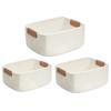 3pcs Storage Basket Rectangular Storage Organizer Multifunctional Desktop Sundries Cosmetics Kids Toys Storage Box For Home