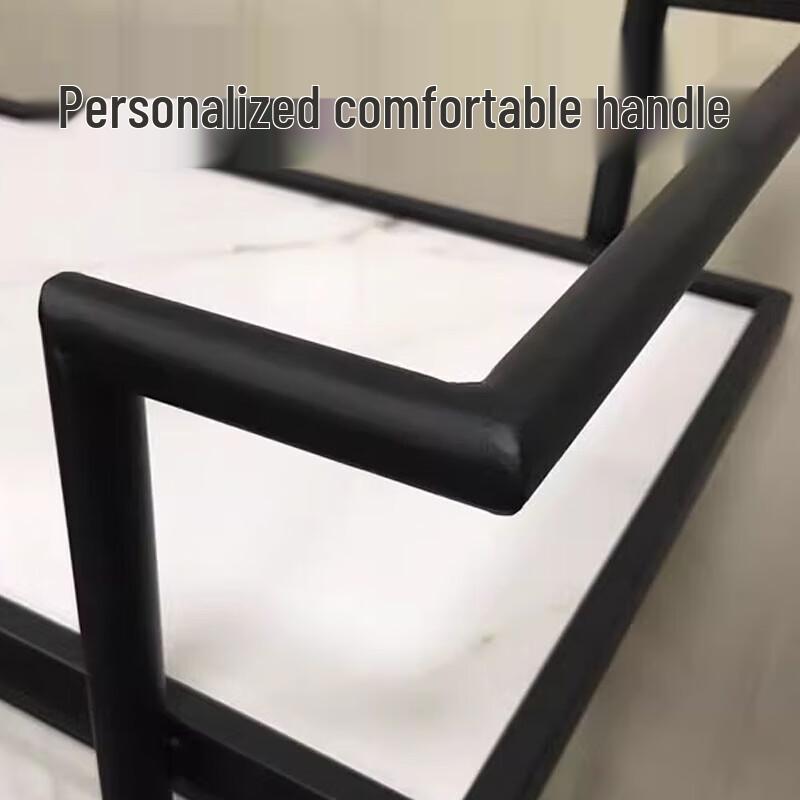 Small Black Hotel Serving Cart