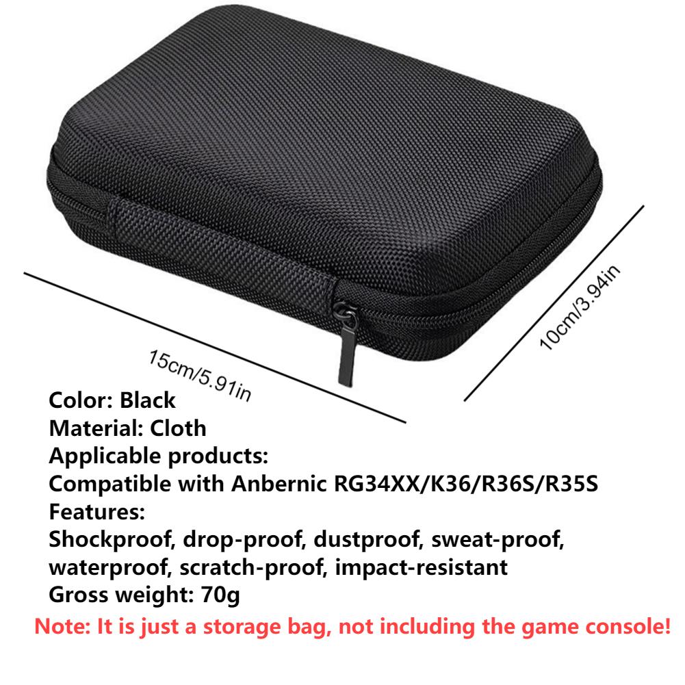 for Anbernic RG34XX Protective Film and Storage Bag for R36S R35S K36 Protect Bag Shockproof Cover Shell Cases Carrying Bags
