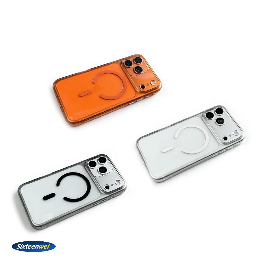 High Transparency Crystal Magnetic Protective Case for Apple 17pm & Samsung S26 Ultra – Anti-Yellow, Hard Shell, PC Material