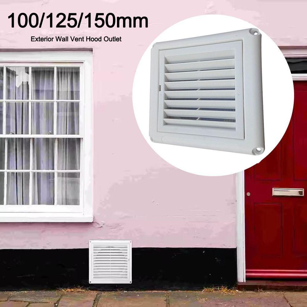 With Flaps Air Vent Grille Ventilation Cover 150*150mm/200*200mm Louver Vent Air Outlet Ventilation Cover PP