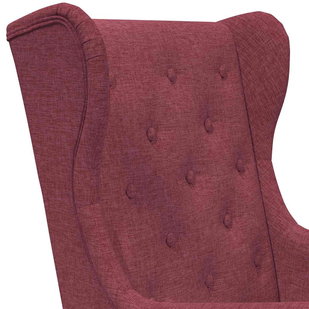 Armchair Burgundy Fabric