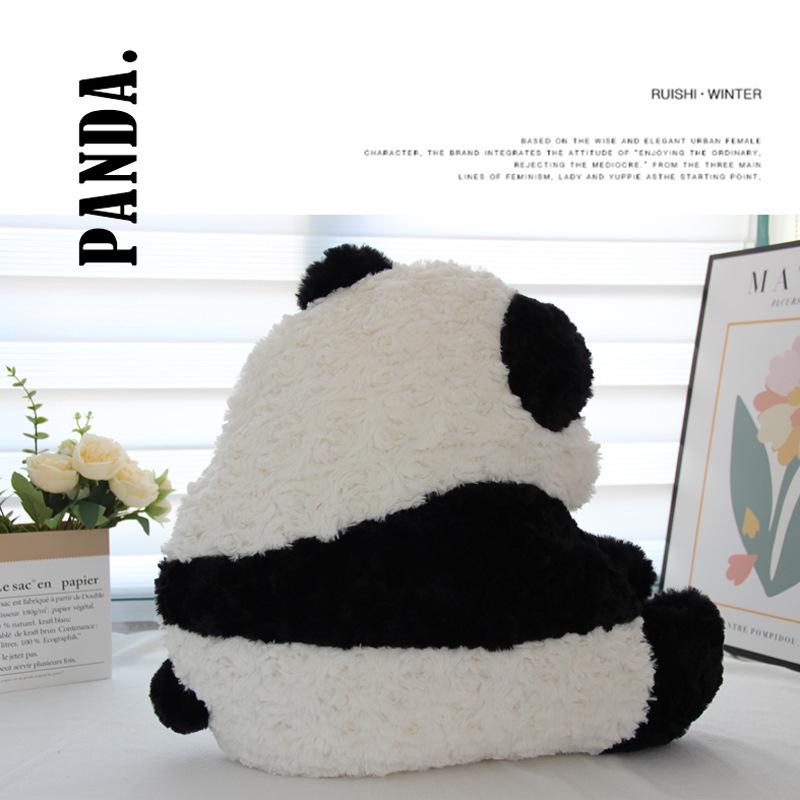 

Panda Plush Pillow Blanket: Cute Cartoon Sofa Cushion & Office Backrest. 50cm