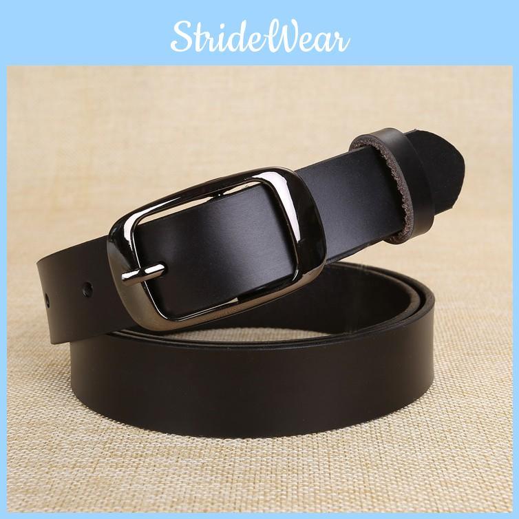 Leather Belt Womens Alloy Buckle Fashion Casual Wide Waist Strap Wear Daily