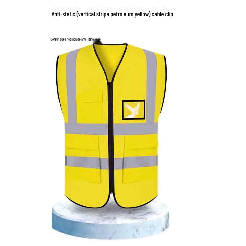 WEZHO Anti-Static Multi-Pocket Reflective Safety Vest
