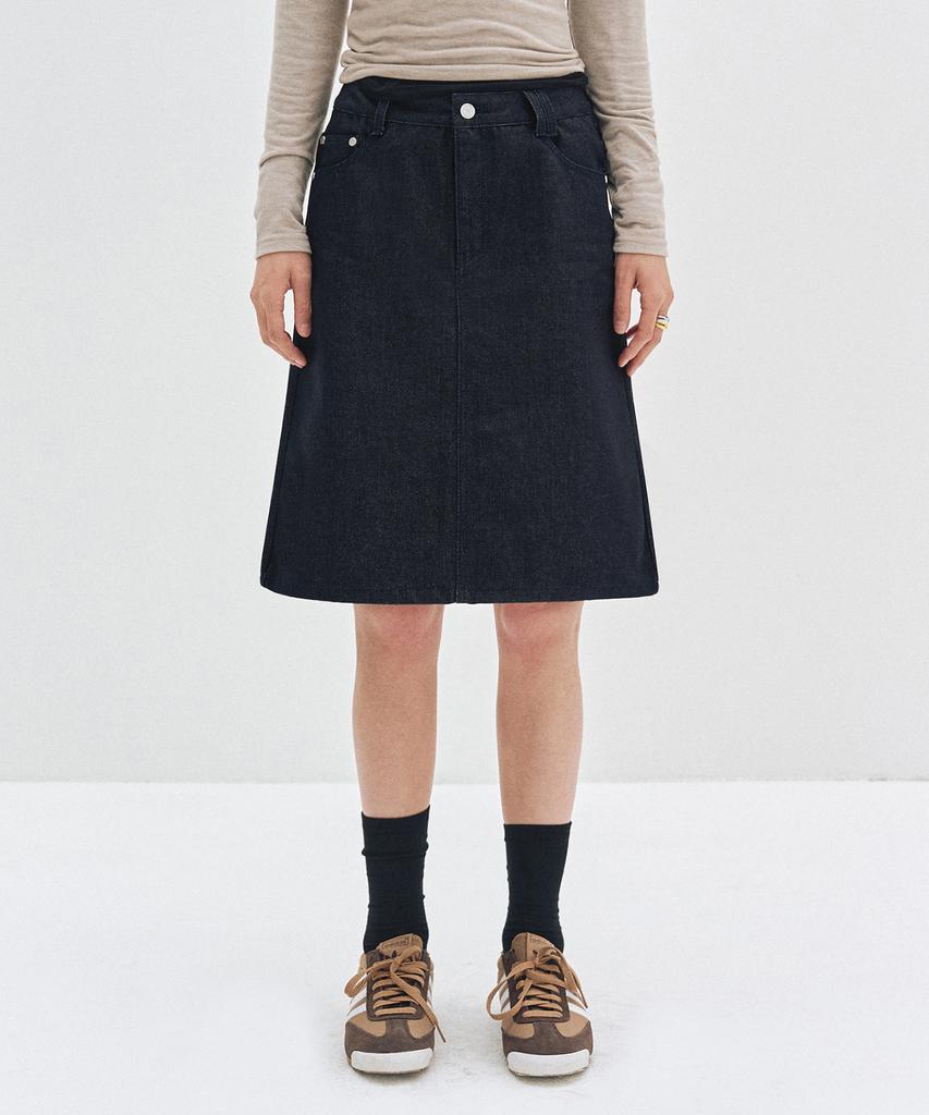 Deketeuumeon Signature Midi Skirt Dcsk002Cpindigo