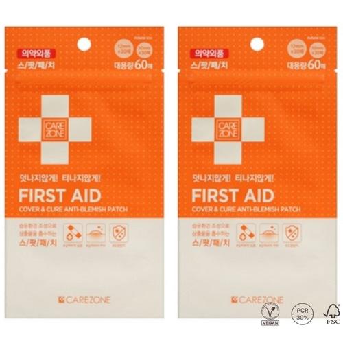 CARE ZONE Cover & Cure Plasterki przeciw niedoskonałościom 60szt*2 Zestawy