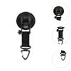 4x Suction Cup Hooks with Securing Hook 360° Rotatable Reusable Wall Camp Accessories Tent