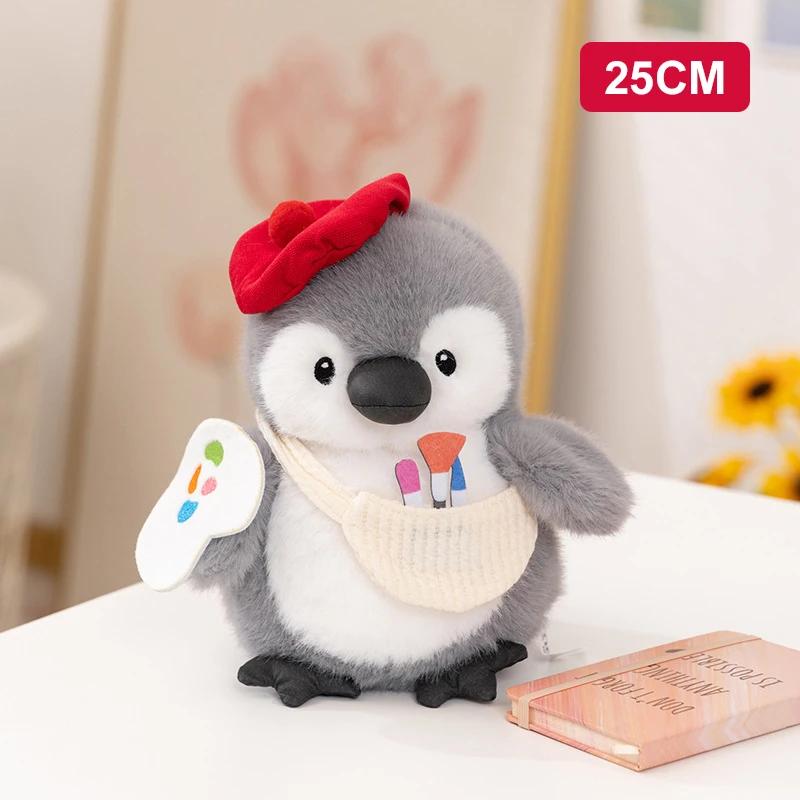 25/35CM Penguin Plush Toys Cute Doll Plushie Chef Painter Fishing Penguin Pillow Valentine's Day Christmas Gifts Toys for Girl