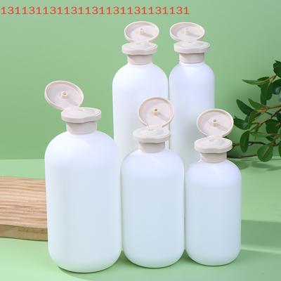 For Lotion Cream Flip Cap Shower Gel Foam Pump Bottles Plastic Travel Shampoo Squeeze Bottles Refillable White Containers