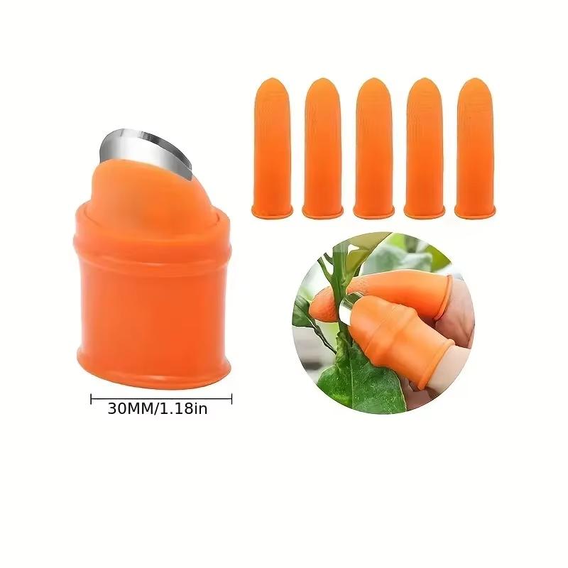 

1 комплект силиконовый нож для большого пальца для садоводства - Защищает ногти и пальцы при сборе, посадке, прополке и посеве - Бесплатная Комбина