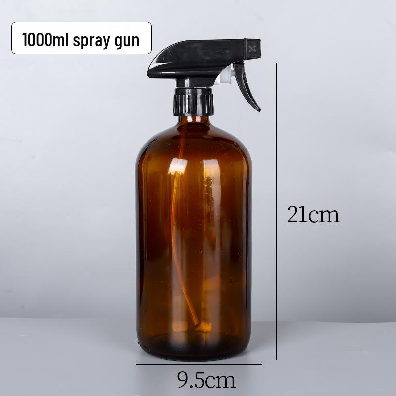 Brown Glass Spray Bottle 500ml/1000ml: Multi-Specification Lotion & Essential Oil Dispenser