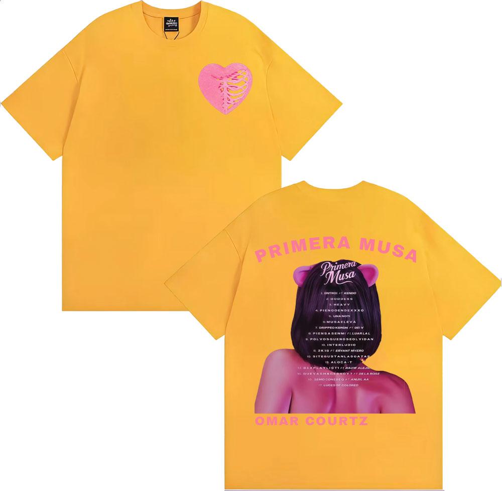 Omar Courtz Primera Musa Album Tour Merch Tshirts Unisex Women High Street Fashion Trend T Shirts Comfort Cotton Oversized Tshirt