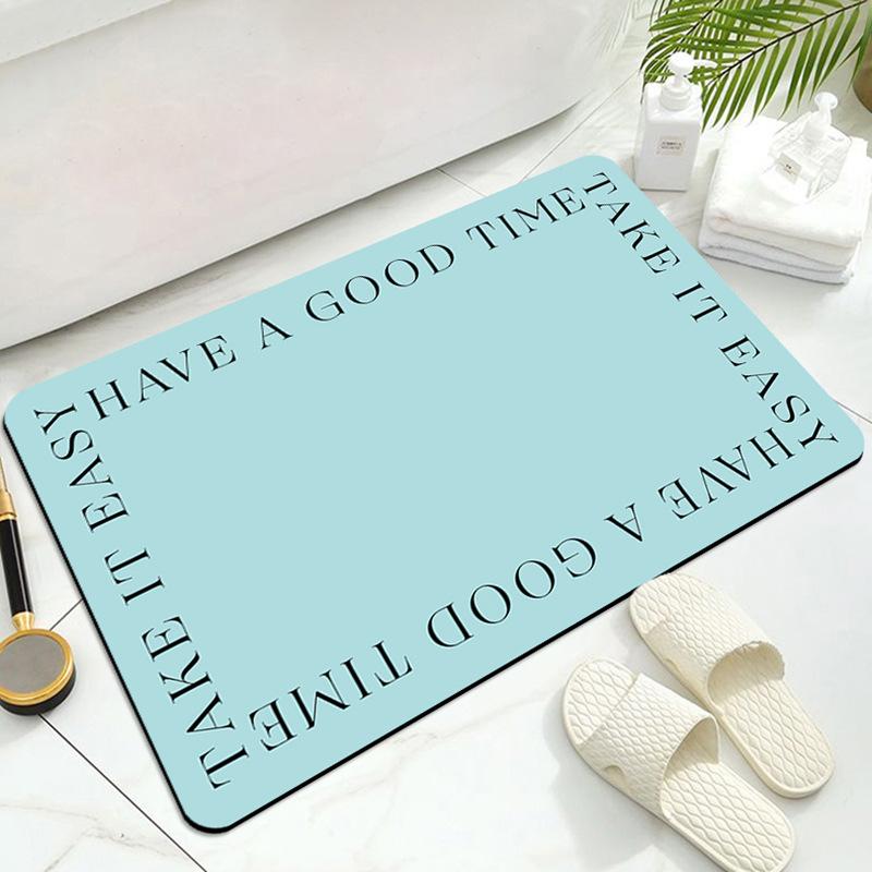 Modern Simple Household Diatom Mud Mat Bathroom Non-slip Mat Toilet Toilet Easy To Dry Absorbent Foot Mat