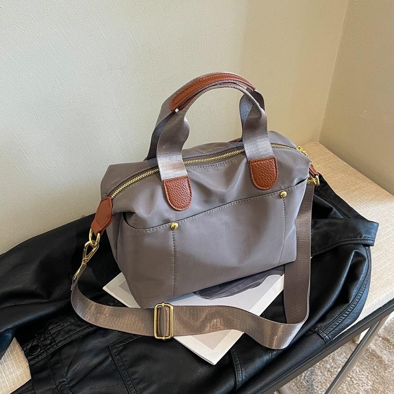 

Женская сумка Сумка через плечо для женщин Модные нейлоновые повседневные сумки-тоуты для женщин Кошельки и сумки Дизайнерские сумки серый