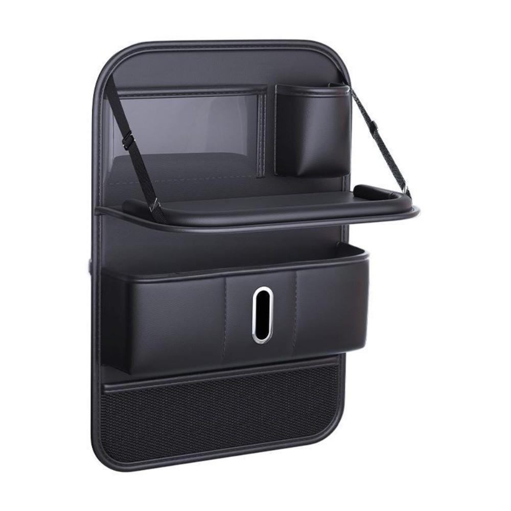 with Foldable Tray Backseat Storage Bag Seat Anti Kick Guard  Car Interior Accessories