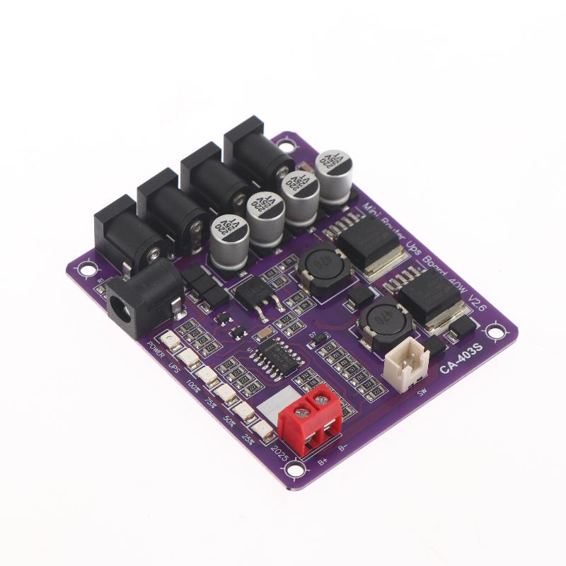 Ca-403S Mini Uninterruptible Power Module 40W 12.6V Battery Charging Board Ups Power Supply Board With 4-Channel Output