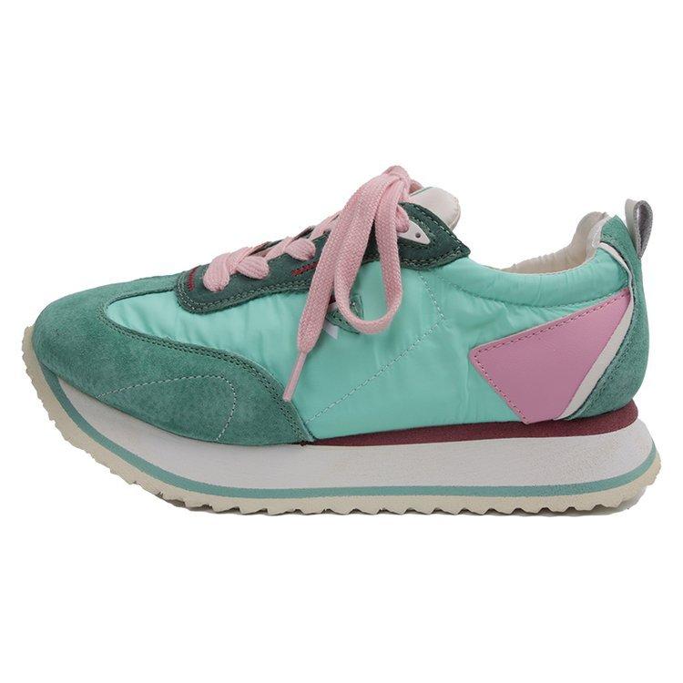 Retro Waffle Cortez Women's Summer New Thick Bottom Increased Colorblock All-Matching Casual Sports Dad Shoes