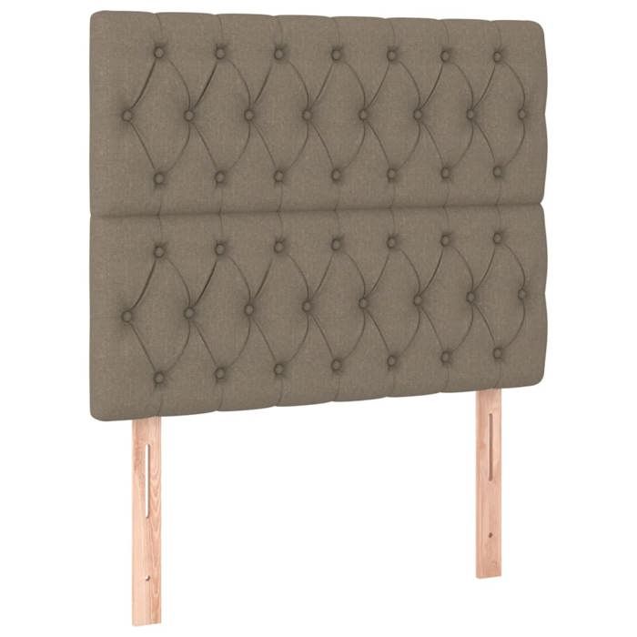 Maison Exclusive - Tête de lit Taupe 100x7x118/128 cm Tissu